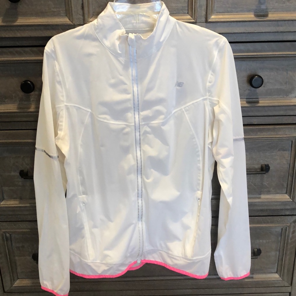 White Windbreaker